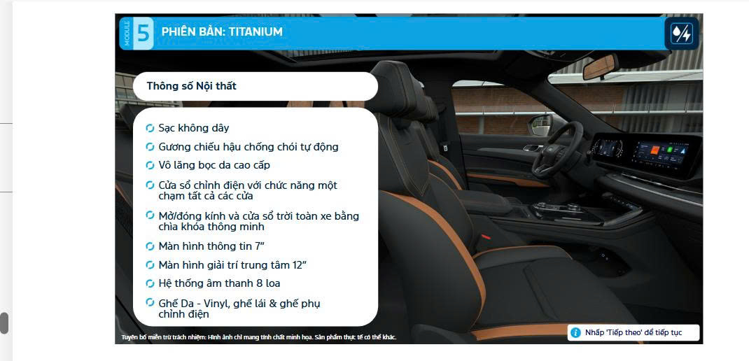 Giá xe lăn bánh Ford Territory mới nhất 2025 6