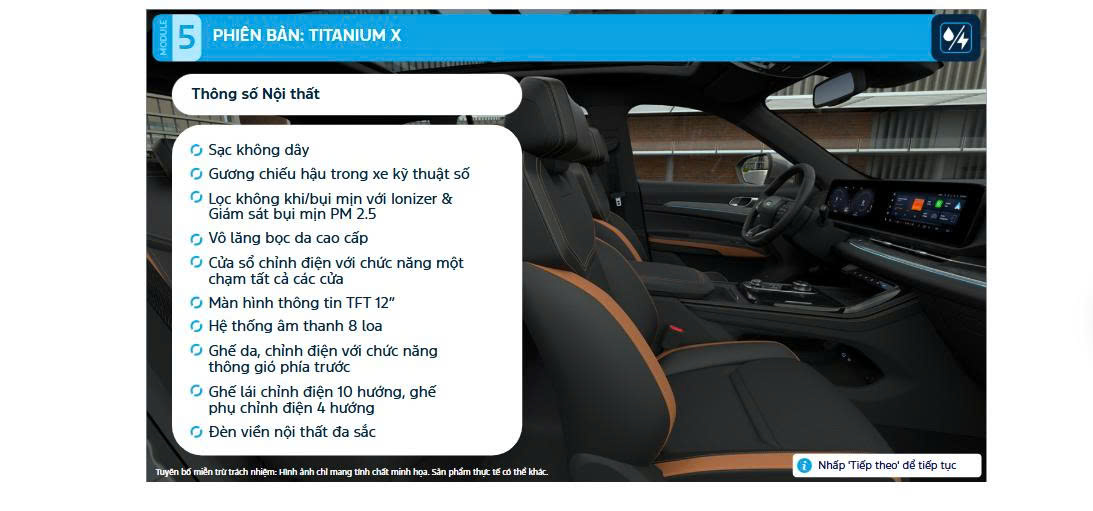 Giá xe lăn bánh Ford Territory mới nhất 2025 8