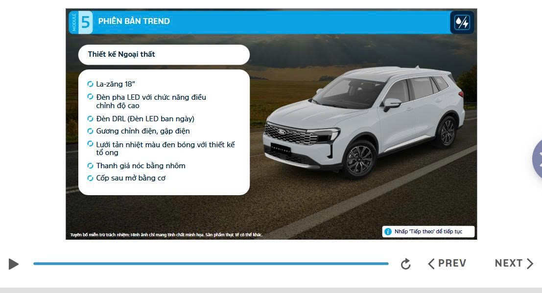 Giá xe lăn bánh Ford Territory mới nhất 2025 4